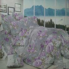 Elegant Flower Printed Design King Bed Size Bedsheet (1 Blanket Cover + 1 Bed Sheet + 2 Pillow Covers )