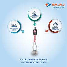 Black/Silver/Red Bajaj Immersion Water Heater 1500 Watts