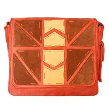Orange Flap Lock Shoulder Bag(Unisex)