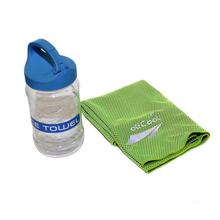 Allcool Instant Cooling Bottle Packed Ice Towel For Sports/Gym/Yoga/Golf/Hiking/Travel