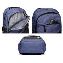 Fur Jaden Navy Casual Backpack with USB Charging Port and