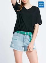 JeansWest Black T-Shirt For Women