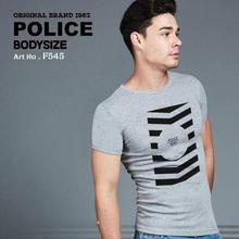 Police FT5 Bodysize Round Neck T-Shirt - Grey