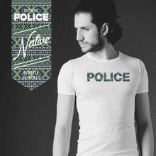 Police B349 Big Size Round Neck T-shirt For Men- White