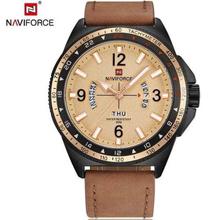 9103 Date Function Analog Watch For Men- Golden/Brown