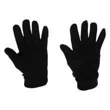 Black Polar Fleece Unisex Gloves-AS2028