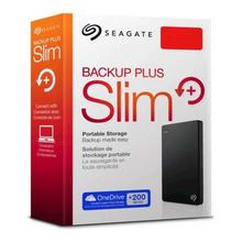 Seagate 2TB Backup Plus Slim Portable External USB 3.0 Hard Drive (Black)