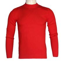 Solid T-Neck Woolen Sweater For Men