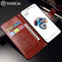 TOMKAS Case For Xiaomi Redmi Note 5 Case Cover Leather Wallet Coque
