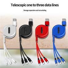 120cm 3 In 1 USB Charge Cable for iPhone & Micro USB & USB C