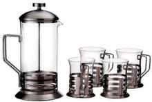 French Coffee Press Set 600 ml + 4 Cups - (HUL1)