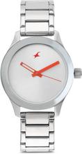 Fastrack Monochrome 6078SM02 Analog Silver Dial Watch For Women