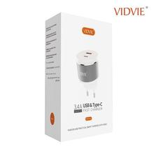 VIDVIE Android USB Fast Charger With Cable PLE211C(Micro)