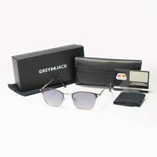 GREY JACK Polarized Black Wayfarer Sunglasses (Unisex)