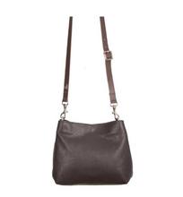 Owen Barry Dark Brown Solid Leather Crossbody Bag For Women