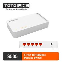 TOTOLINK 5-Port 10/100Mbps Fast Ethernet Switch S505