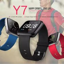 Smart Fitness Bracelet Y7 Blood Pressure Oxygen Sport Sleep Tracker Smart Watch Waterproof Heart Rate Activity Monitor Wristband
