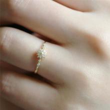 ROMAD Cute Women's Snowflake Rings Female Chic Dainty Rings Party