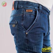 Virjeans Slim-Fit Grunge Jeans/Denim  Pant (VJC 659) stretchable Dark Blue