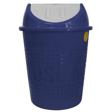 Bagmati Blue Round Plastic Swing Bin