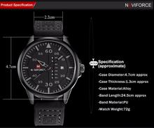 NaviForce NF9074 Date/Function Analog Watch