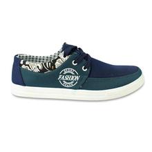 Navy/Teal Printed Casual Shoes For Men - AV10