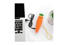 Carrot Shape Plastic Mini Electric USB Interface Charging Fan