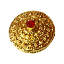 Golden/Red Textured Fuli Nose Jewellery For Women