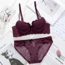 Fashion Sexy Bra Sets Embroidery Lingerie Underwear Women