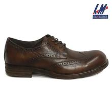 KILOMETER Dark Brown Lace Up Shoes For Men