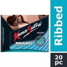 KamaSutra Desire Series Condoms for Men - 20 Pieces (Ribbed)