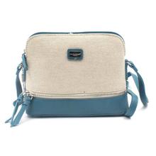 David Jones Blue/Beige Two Toned Cross Body Bag For Women