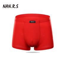 NANRS Brand Hot Sale Solid/Floral Classic Bamboo Mens Underwear Boxer Sexy Underwear Men Underwear Boxer Shorts