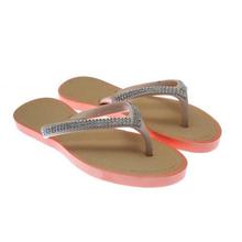 Usupso Chic Rhinestone Flip-Flops Slippers (4712121701207)
