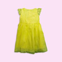Kapadaa: Joshua Tree Dark Yellow Party Dress For Girls