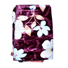 Maroon Floral Design Blanket