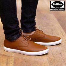 Caliber Shoes Tan Brown Casual Lace Up  Shoes For Men - ( 656 O )