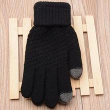 Magic Touch Screen Sensory Gloves For Women Gloves Girl Female Stretch Knit Gloves Mittens Winter Warm Accessories Wool Guantes