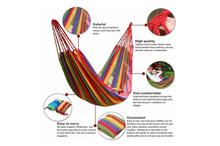 Portable Canvas Double Hammock  60" x 80"