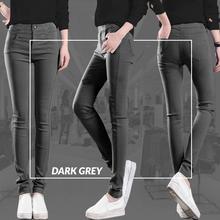 DARK GREY FREE SIZE SKINNY JEANS PANT