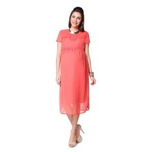 Nine Maternity White Solid Dress For Women - 5188