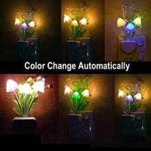 Romantic Colorful  LED Mushroom Night Light Wall Lamp (color may vary)