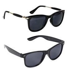 Dervin Combo of 2 Rectangular Sunglasses for Men and Women