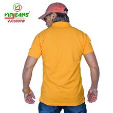 Virjeans Yellow  Polo Neck T-shirt for Men (VJC 690)