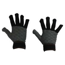 Grey/Black Woolen Hand Gloves For Men