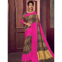 Stylee Lifestyle Brown Banarasi Silk Woven Saree (1832)