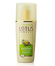 Lotus Herbals Lemonpure Turmeric and Lemon Cleansing Milk, 170ml-LHR001170