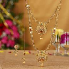 Sukkhi Cluster Gold Plated Necklace Set For Women