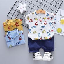 Baby Boy Summer Suit T-shirt + Short Sleeve Pineapple Shorts