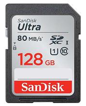 SanDisk 128GB Ultra SDXC UHS-I Class 10/80MB/s  Memory Card